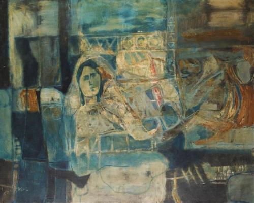 Résultat de vente et cote de M’hamed Issiakhem. Estimation gratuite de tableaux modernes et contemporains avec Artexpertise.fr avant vente aux enchères.