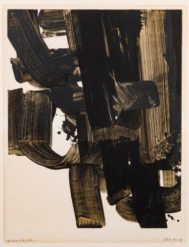 Cote et résultats de ventes aux enchères de Pierre Soulages. Estimation gratuite de lithographies, estampes et œuvres graphiques avec Artexpertise.fr