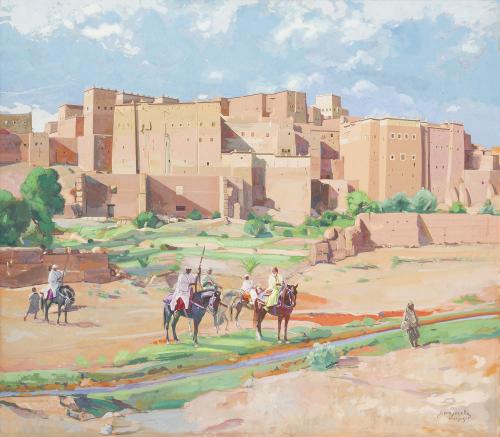 Cote et résultats de ventes aux enchères des œuvres de Jacques Majorelle. Estimation gratuite de tableaux orientalistes et œuvres marocaines avec Artexpertise.fr